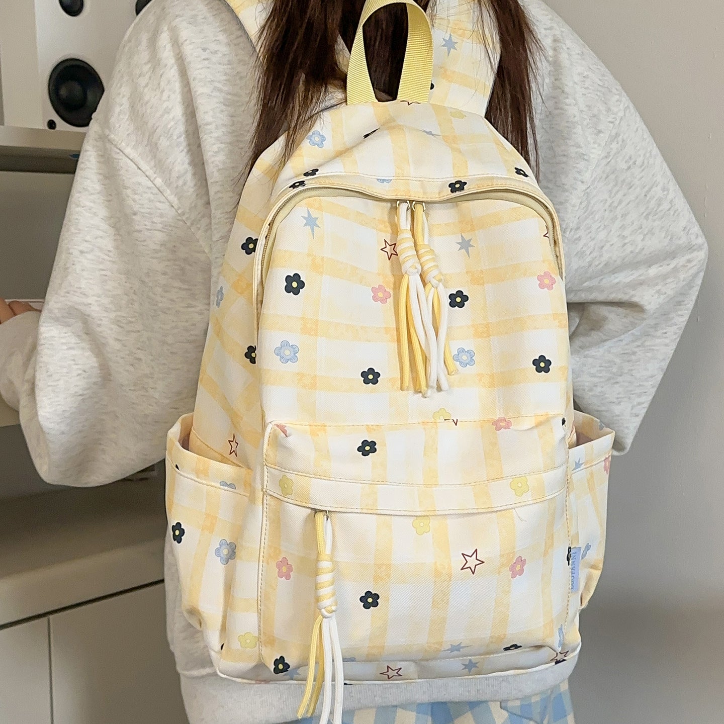 Blumenmuster Alltags-Rucksack Brehn