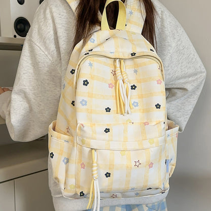 Blumenmuster Alltags-Rucksack Brehn