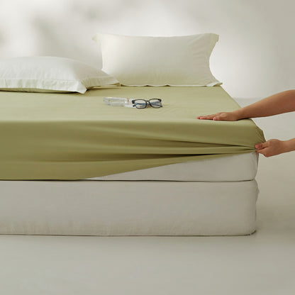 Atmungsaktive ultraweiche Modal-Stretch-Spannbetttuch mit tiefem Pocket und rundum elastisch