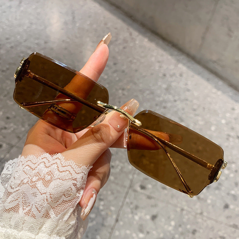 Damen elegante quadratische Sonnenbrille mit stilvollem Schildkrötenmuster und UV-Schutz Brehn