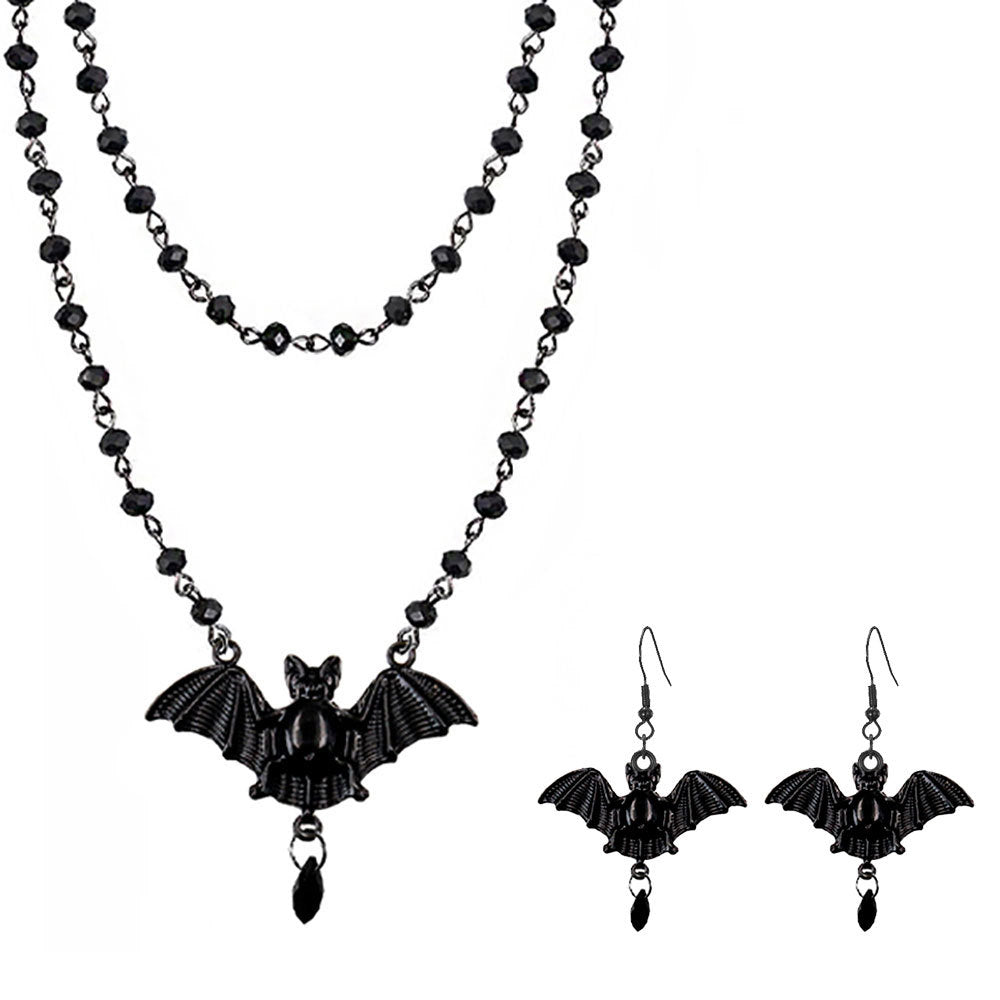 Schichteter Kristall-Mond Schmuckset Brehn