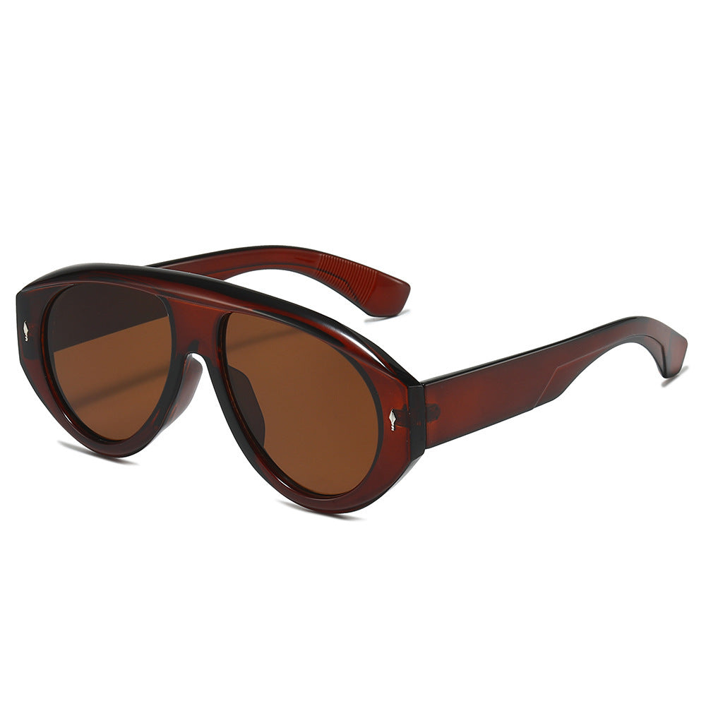Modische skulpturale Sonnenbrille Brehn