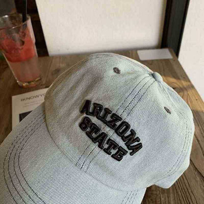Unisex Vintage-inspiriertes besticktes Denim-Cap Brehn
