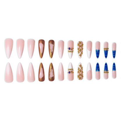 Künstlerische Glamour Nagelverlängerungen Brehn