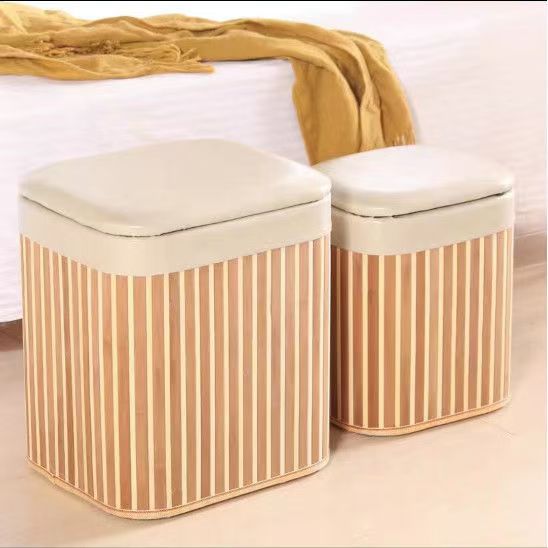 Multifunktionale Sitzhocker Aus Natürlichem Material Brehn