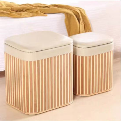 Multifunktionale Sitzhocker Aus Natürlichem Material Brehn