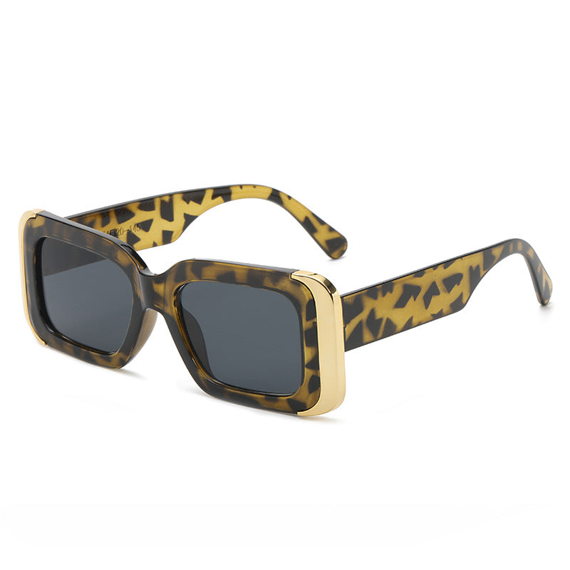 Damen Oversized-Sonnenbrille im modernen Animal-Print-Design Brehn