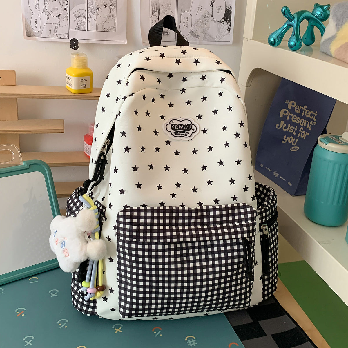 Stylischer Sternen-Print Rucksack Brehn