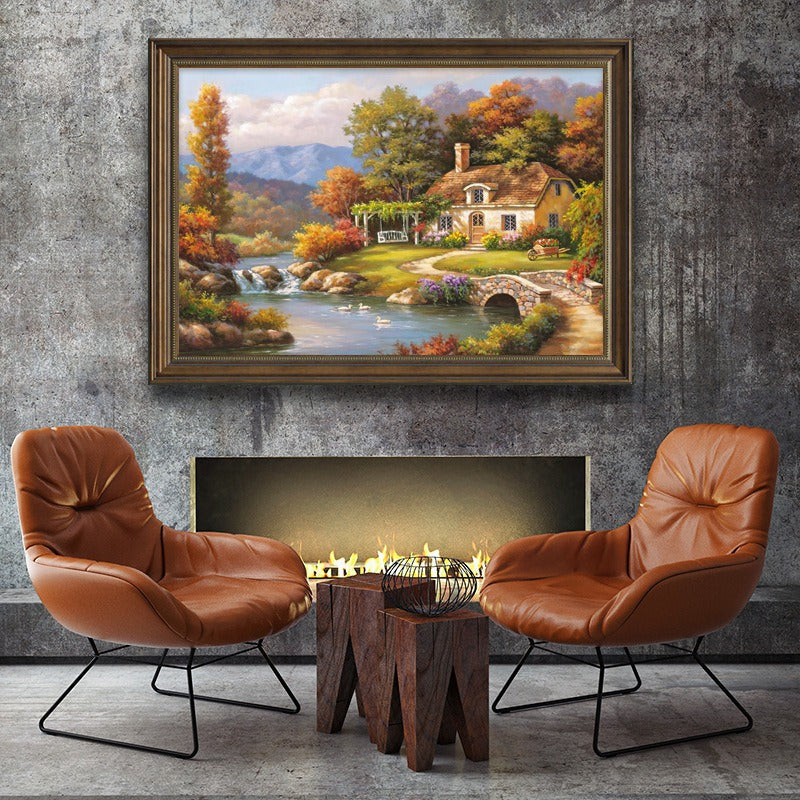 Gerahmtes Landschaft Kunstwerk