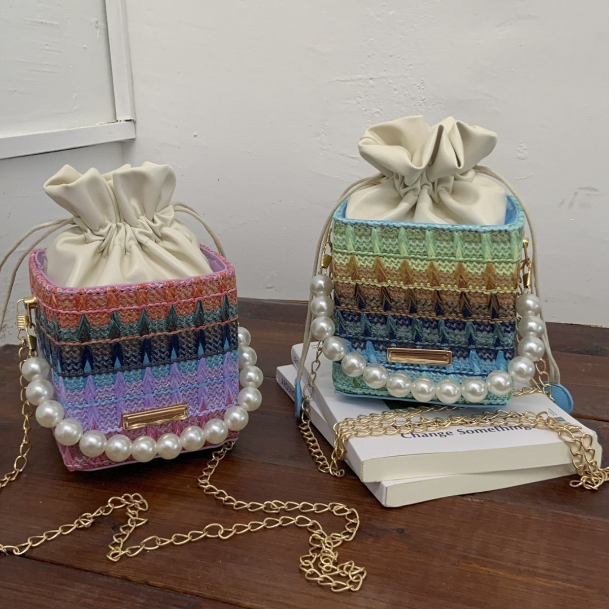 Charmante Mini Kordelzug Schultertasche Brehn