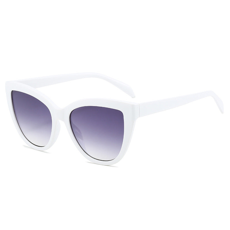 Damen Cat-Eye Sonnenbrille mit transparentem Rahmen und UV-Schutz Brehn