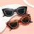 Damen Cat-Eye Sonnenbrille mit funkelnden Akzenten Brehn