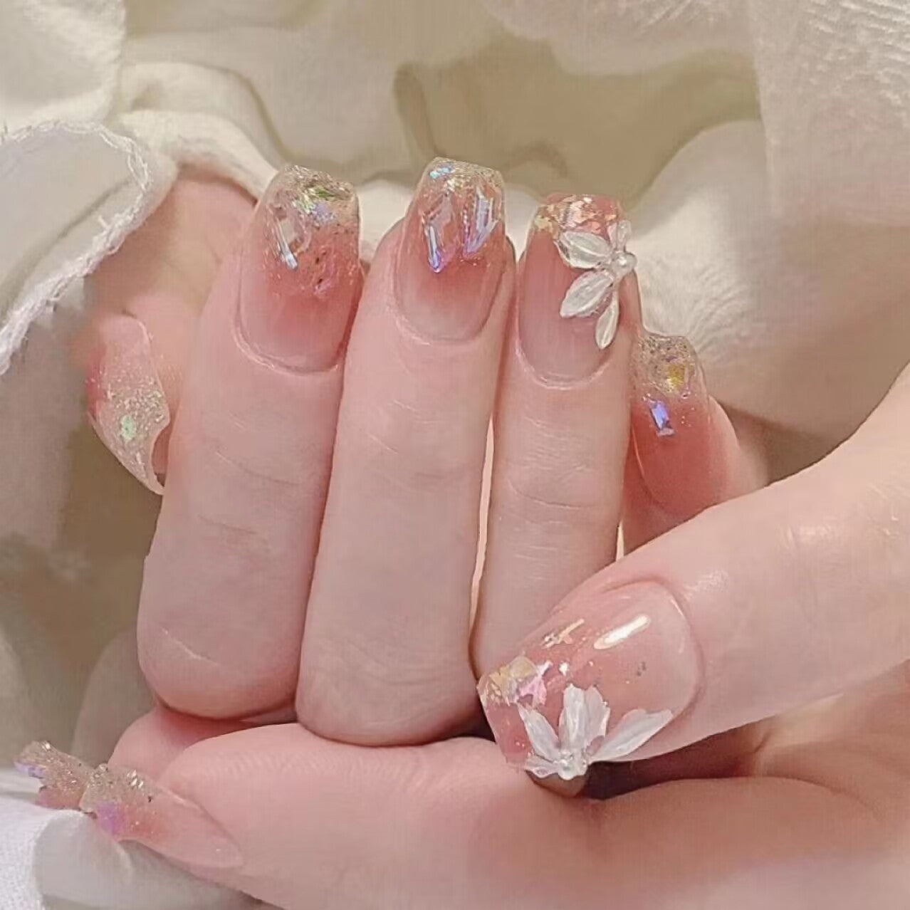 Premium Glitzernde Press-On Nagelerweiterungen Brehn