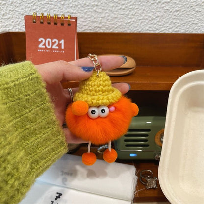 Verspielter Fuzzy Charakter Schlüsselanhänger Brehn
