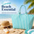 Strandtasche mit Breiten, Wasserabweisenden Streifen Brehn