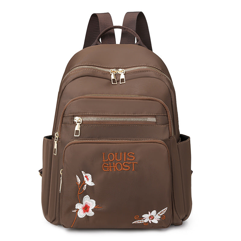 Bestickter Mehrfach-Taschen Rucksack