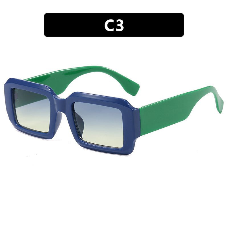 Damen oversized quadratische Sonnenbrille mit modernem Kunststoffrahmen Brehn
