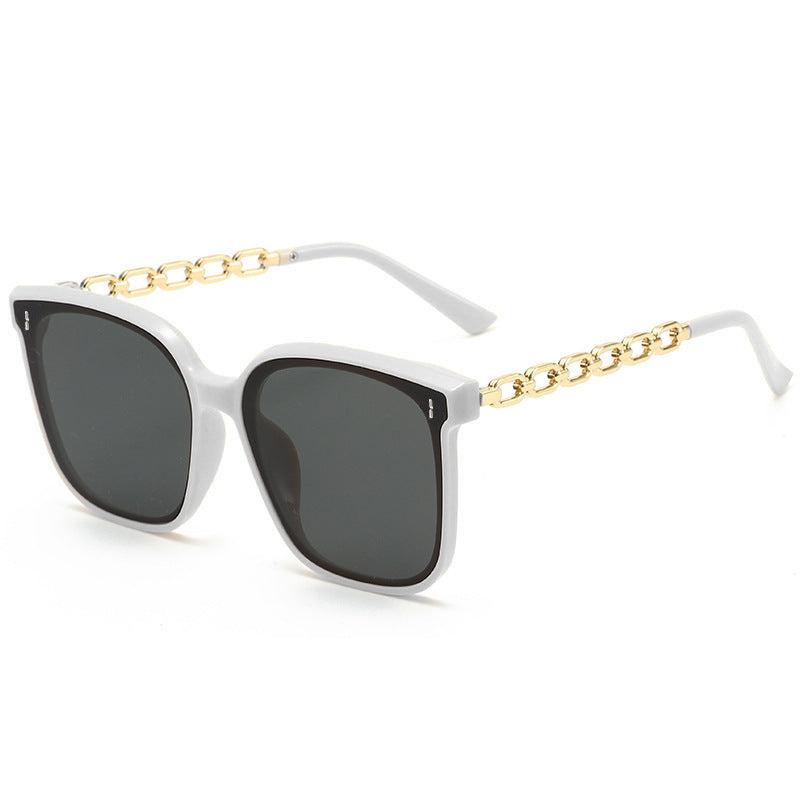 Damen Modische Sonnenbrille mit edlem Kettenrahmen Brehn