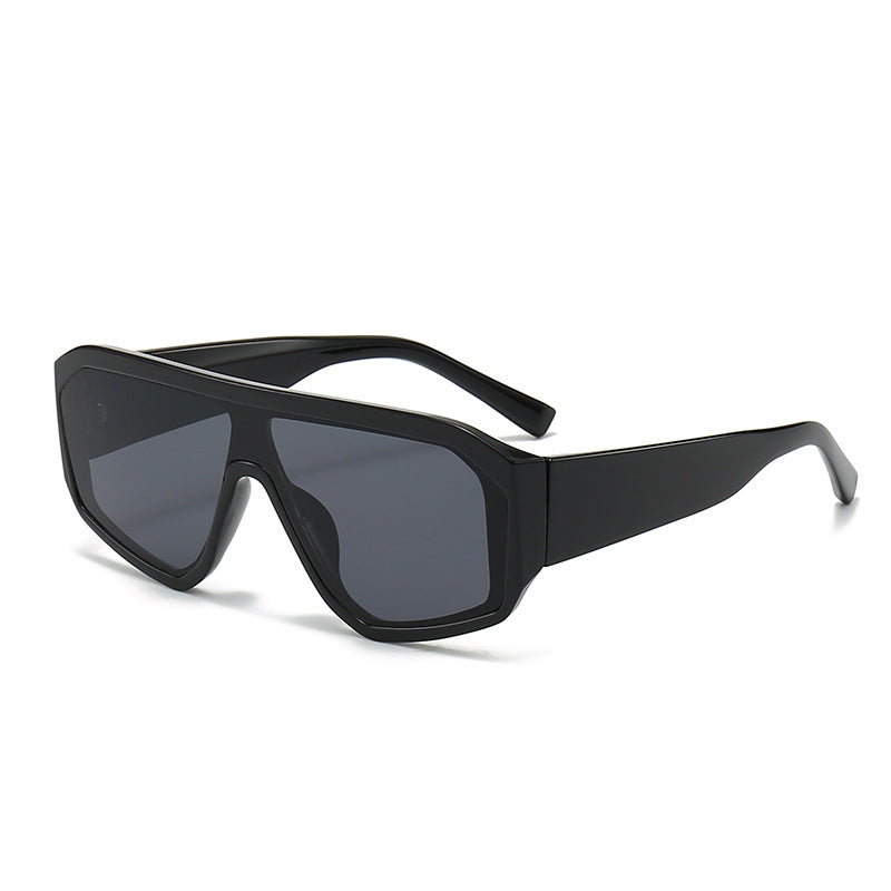 Herren Futuristische Übergroße Schild Sonnenbrille Brehn