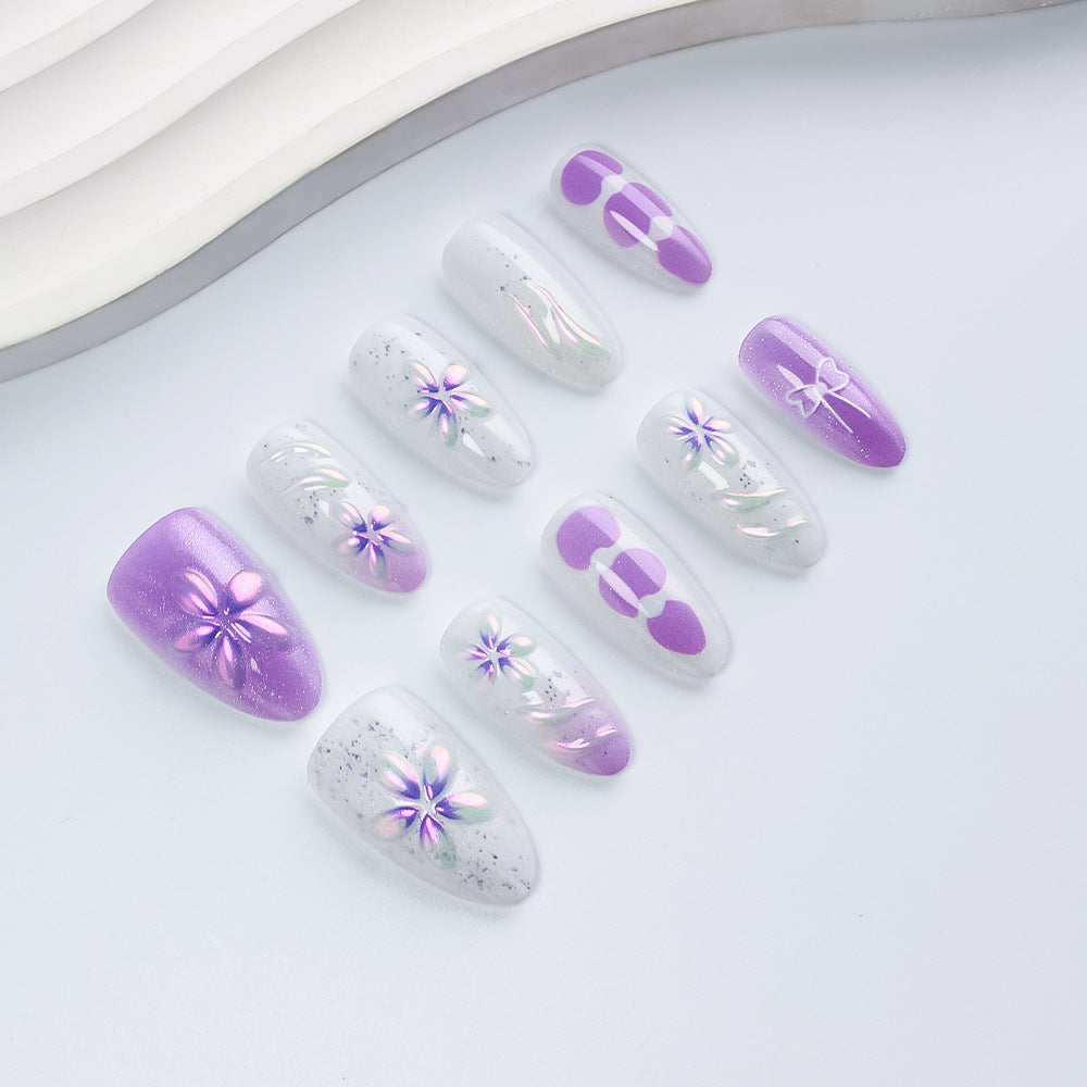 Dekorative Blumen Press-On Nagelkollektion Brehn