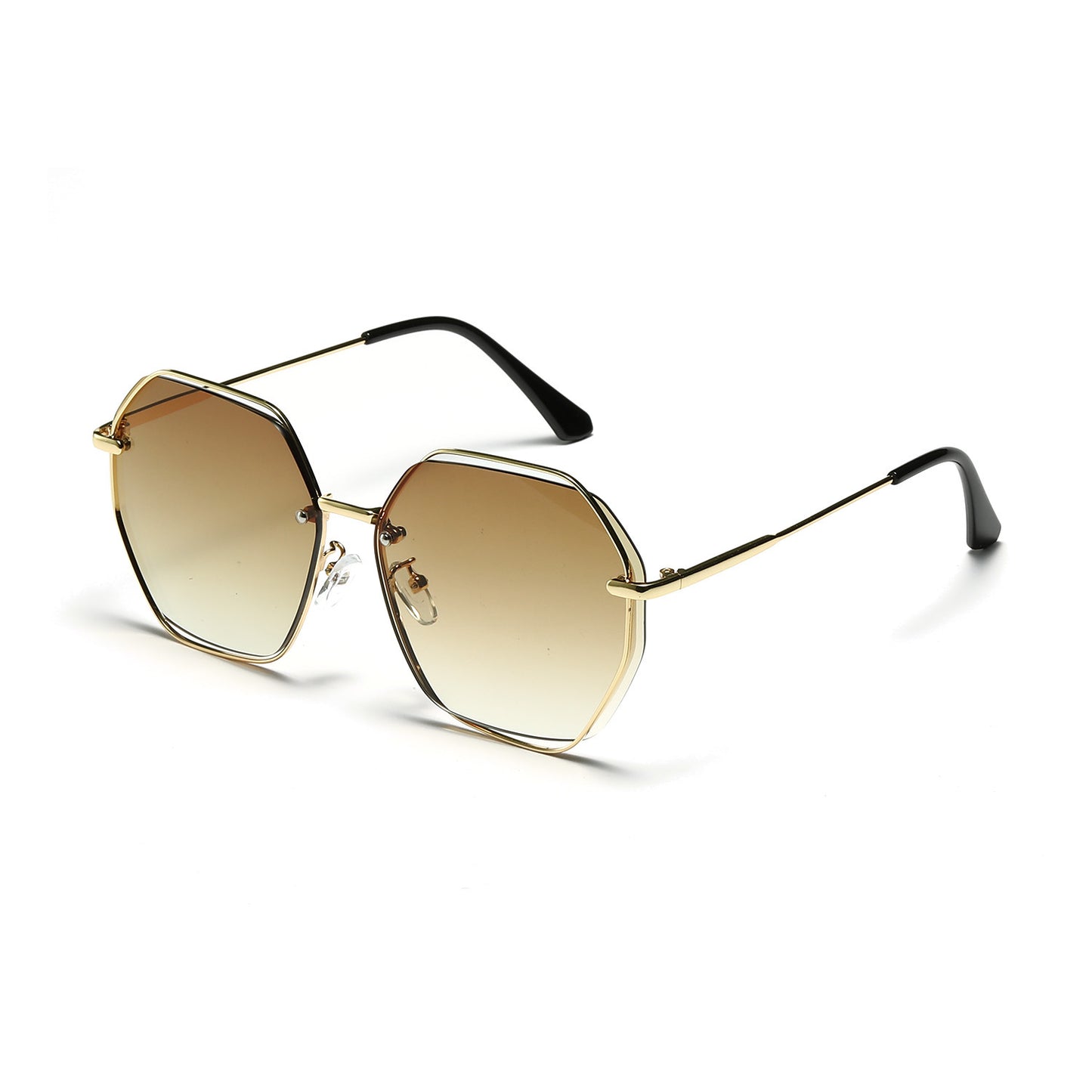 Damen modische achteckige Sonnenbrille mit elegantem Rahmen Brehn