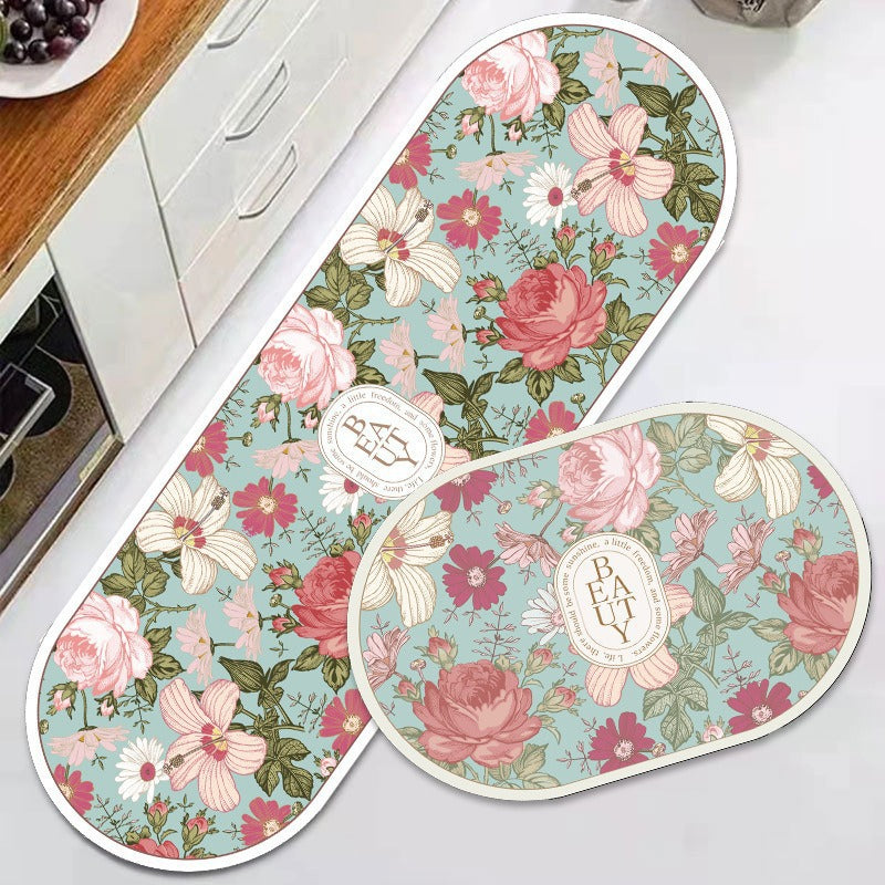 Floral Design Anti-Fatigue Küchenmatte Brehn