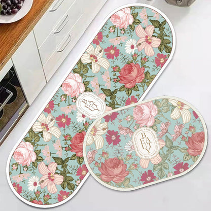 Floral Design Anti-Fatigue Küchenmatte Brehn