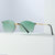 Damen modische Sonnenbrille mit innovativem Metallrahmen und flexibler Nasenauflage Brehn