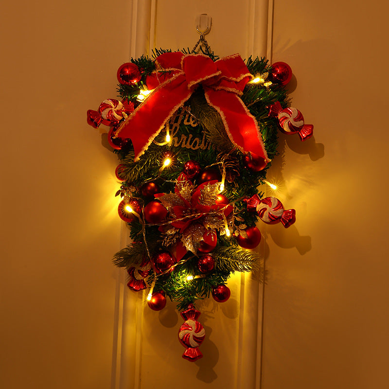 Festliche Weihnachtskranz Dekoration Brehn