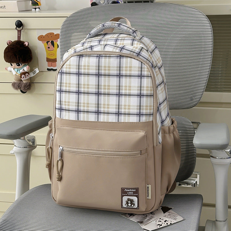 Stylischer Karo-Design-Rucksack Brehn