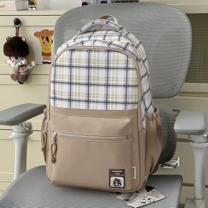 Stylischer Karo-Design-Rucksack Brehn