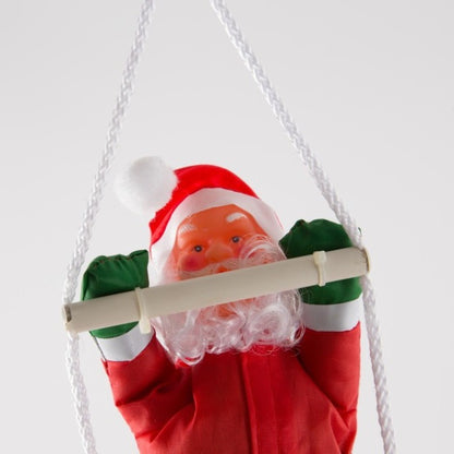 Dekorative Weihnachtsmannfigur mit Leiter
