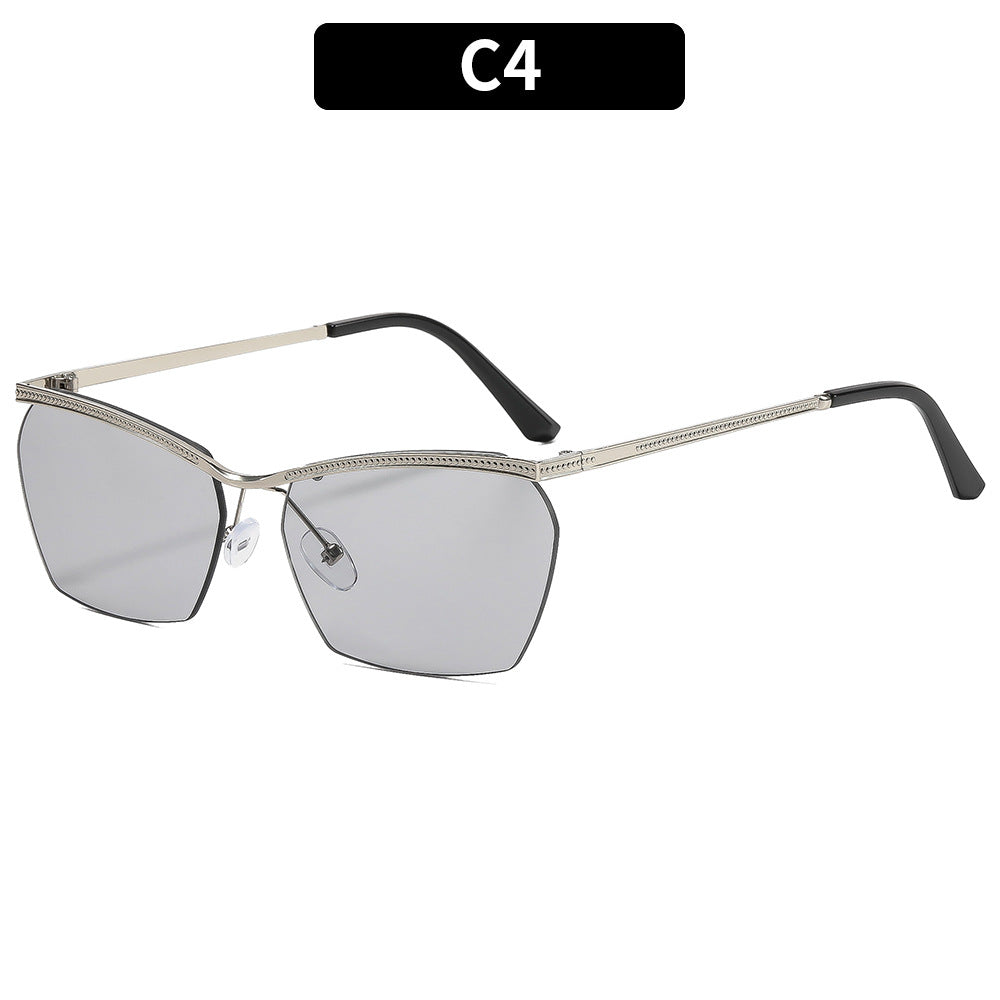 Damen Modische Sonnenbrille mit filigranem Rahmen und sanftem Farbverlauf Brehn