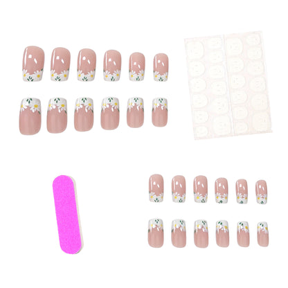 Florale Französische Tipp Nagelverlängerungen Brehn 1789915351