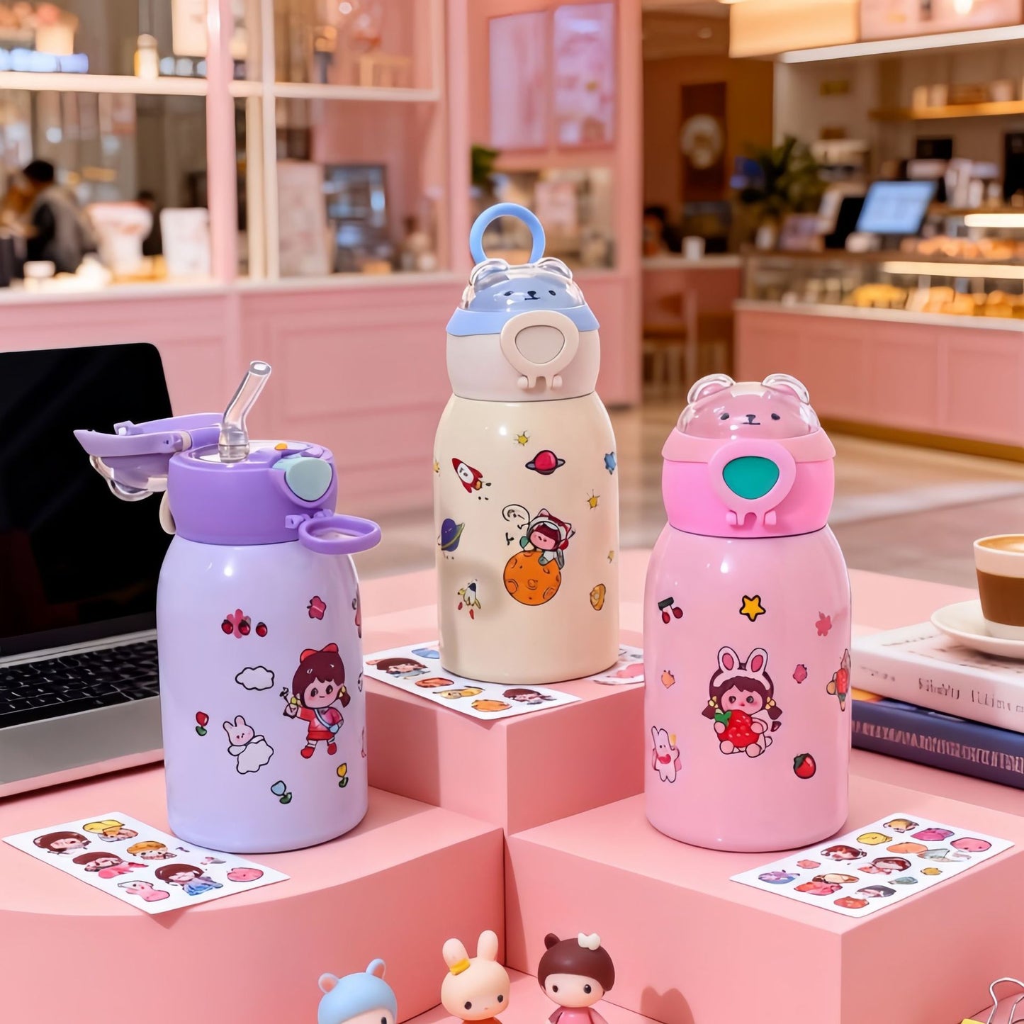 Damen Trinkflasche mit einzigartigem Astronauten-Design Brehn