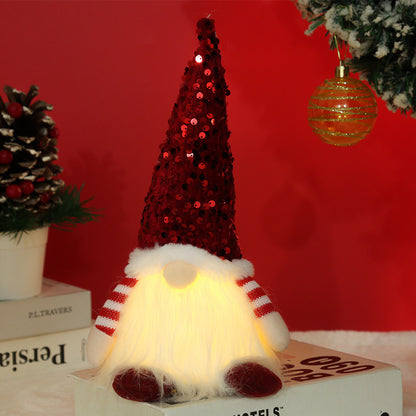 Dekorativer Weihnachtsgnom mit Beleuchtung Brehn