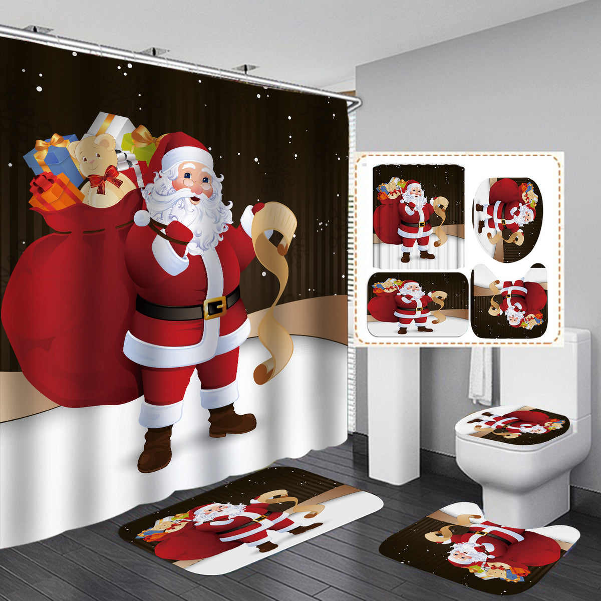 Weihnachts-Sonder-Badezimmer-Set Brehn