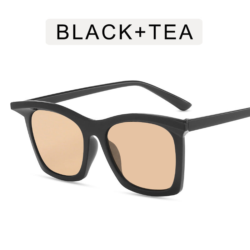 Damen Cat-Eye Sonnenbrille mit gradienten Gläsern und transparentem Rahmendesign Brehn