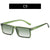 Eleganter Look Vintage-inspirierte quadratische Rahmen Sonnenbrille