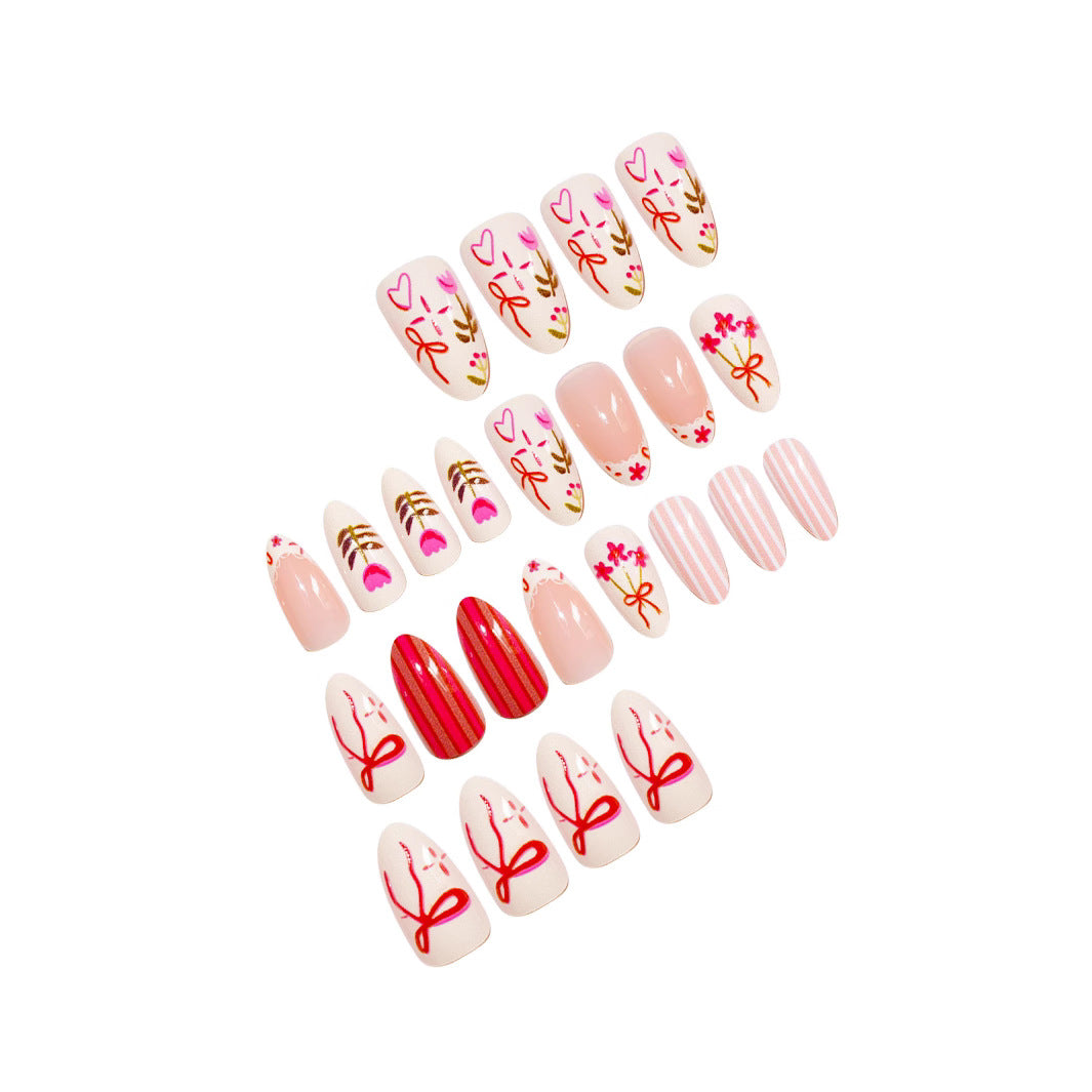 Künstlerisches Floral-Nagelkunst-Set Brehn