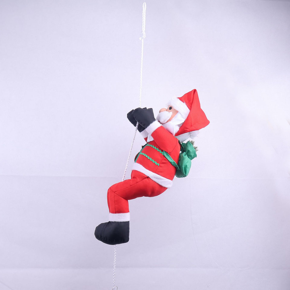 Dekorative Weihnachtsmann Figur mit Seil