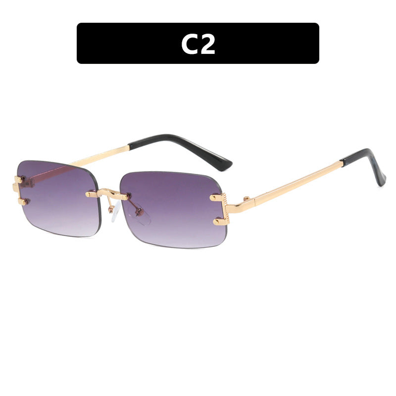 Damen quadratische Sonnenbrille mit hochwertigem Metallrahmen Brehn