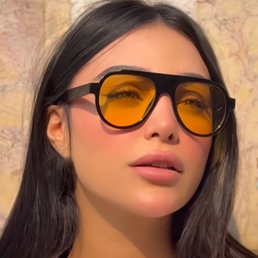 Damen Vintage-Style Sonnenbrille mit elegantem Kunststoffrahmen im Leopardenmuster Brehn