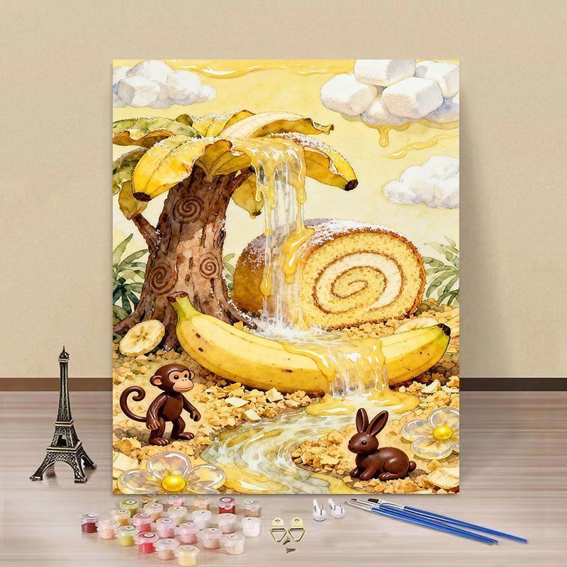 Fantasy Landschaft DIY Malen nach Zahlen Kunstset Brehn