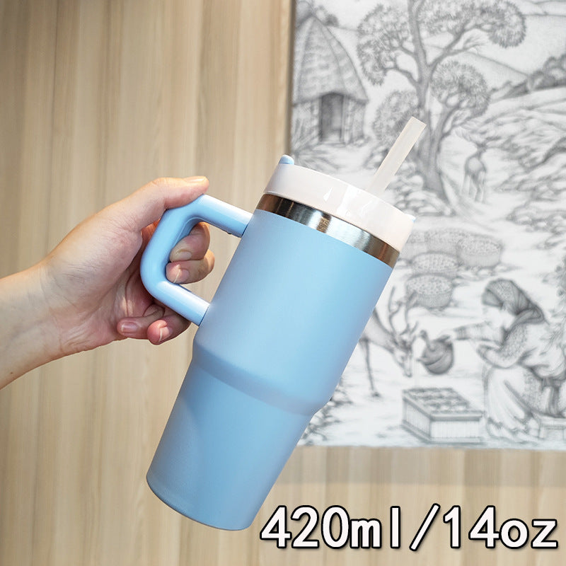 Damen Premium Getränkebecher mit ausklappbarem Strohhalm Brehn