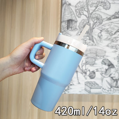 Damen Premium Getränkebecher mit ausklappbarem Strohhalm Brehn