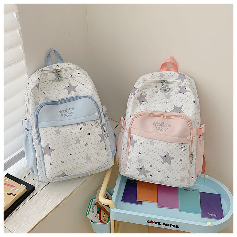 Stylische Sternmuster-Rucksack Brehn