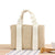 Verspielte Korbtasche mit Elegantem Stoffgriff Brehn
