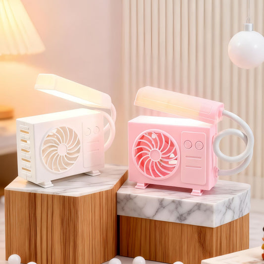 Damen Tischlampe mit integriertem USB-Ventilator Brehn