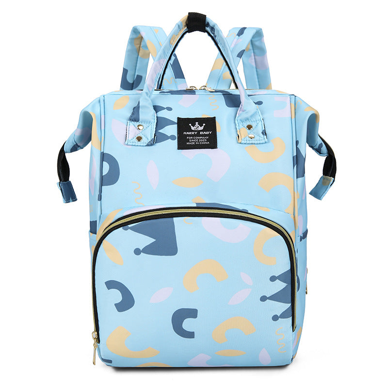 Stylische Baby-Pflege-Rucksack mit floralem Muster Brehn